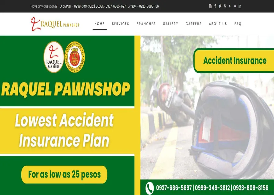 Raquel Pawnshop Inc. corporate website